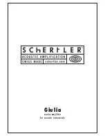 Schertler Giulia User Manual preview