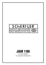 Предварительный просмотр 1 страницы Schertler Jam 100 Manual