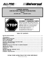 Предварительный просмотр 1 страницы Scheu Products Company 200C/SPC-200C Owner'S Manual