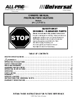 Preview for 1 page of Scheu Products Company SPC-21-PHTTS Owner'S Manual