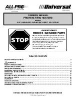 Scheu Products Company SPC-54PHB Owner'S Manual preview