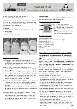 Preview for 5 page of Scheurich Lumen-Style 62095 Operation Manual