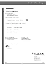 Preview for 18 page of Schick Dental 2700/5 Original Operating Instructions