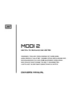 Schiit MODI 2 Owner'S Manual предпросмотр