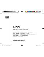 Schiit Modi 3 Owner'S Manual предпросмотр