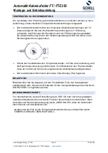 Предварительный просмотр 4 страницы Schill FT 350 Fitting And Operating Instructions