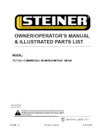 Schiller Grounds Care 75-71231 Owner/Operator'S Manual & Illustrated Parts List preview