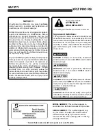 Preview for 4 page of Schiller Grounds Care 942630 Parts & Operators Manual