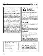 Preview for 4 page of Schiller Grounds Care Bob-Cat 942311F Operator'S Manual