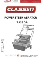 Schiller Grounds Care Classen TA25 DA Manual preview