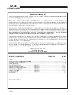 Preview for 3 page of Schiller Grounds Care SA-25 Parts Manual