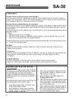 Preview for 8 page of Schiller PRO Stand-Aer SA-30A Operator'S Manual