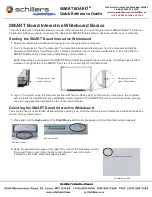 Schillers Smart Board Quick Reference Manual preview