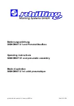 Schilling SIGNOMAT S1 Operating Instructions Manual preview