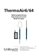 Preview for 1 page of Schiltknecht Messtechnik ThermoAir6/64 Operating Instruction