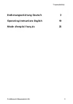 Preview for 3 page of Schiltknecht Messtechnik ThermoAir6/64 Operating Instruction