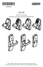 Schlage AD-250 User Manual preview