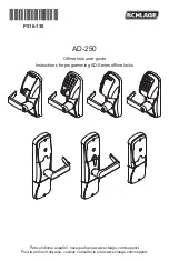 Preview for 1 page of Schlage AD-250 User Manual