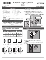 Preview for 1 page of Schlage B250PD Installation Instructions