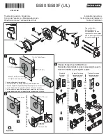 Schlage B580 Installation Instructions предпросмотр