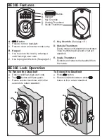 Preview for 2 page of Schlage BE365 Programming/Operating Manual