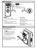 Preview for 4 page of Schlage BE365 Programming/Operating Manual