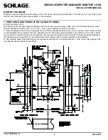 Предварительный просмотр 2 страницы Schlage CM5500-IBO Installation Manual