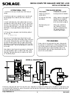 Предварительный просмотр 8 страницы Schlage CM5500-IBO Installation Manual