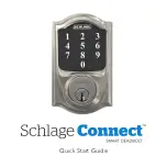 Schlage Connect Smart Deadbolt Quick Start Manual preview