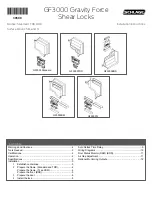 Schlage GF3000 Gravity Force Series Installation Instructions Manual предпросмотр