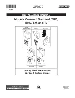 Preview for 1 page of Schlage GF3000 Gravity Force Series Installation Manual