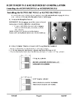 Preview for 6 page of Schlage KING COBRA-2 KC5196-2-R Installation Manual