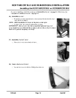 Preview for 13 page of Schlage KING COBRA KC9116 Installation Manual