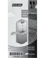 Schlage Lock with Built-in Alarm User Manual preview