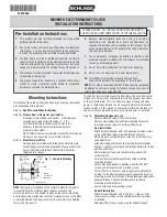 Schlage M390RFK Installation Instructions preview