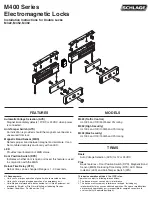 Preview for 1 page of Schlage M400 Series Installation Instructions Manual