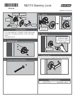 Preview for 1 page of Schlage ND170 Installation Instructions