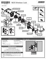 Предварительный просмотр 2 страницы Schlage NDE80 Installation Instructions And User Manual