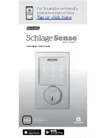 Schlage SENSE Installation Instructions Manual preview