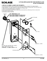 Preview for 4 page of Schlage VIP 5500 Series Installation Manual