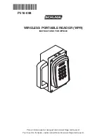 Schlage WPR400 Instructions Manual preview