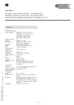 Preview for 9 page of Schlegel PXFE868 Mounting And Wiring Instructions