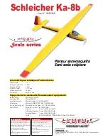 Предварительный просмотр 1 страницы Schleicher Ka-8b ECOTOP Instruction Manual