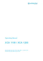 Schleicher XCA 1100 Operating Manual предпросмотр