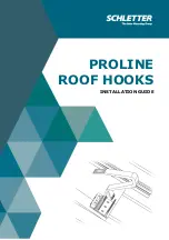 Preview for 1 page of Schletter PROLINE ROOF HOOK Installation Manual