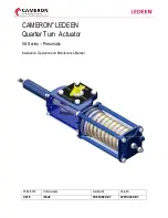 Schlumberger CAMERON LEDEEN VA Series Installation, Operation And Maintenance Manual preview