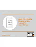 Preview for 1 page of Schluter Systems DH E RT 102/BW User Manual