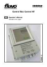 Предварительный просмотр 1 страницы schmalenberger FLUVO Control NT Operator'S Manual