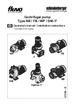 schmalenberger FLUVO F Operator'S Manual & Installation Instructions предпросмотр