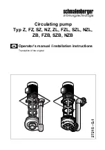 Предварительный просмотр 1 страницы schmalenberger FZ 4013 Operator'S Manual & Installation Instructions